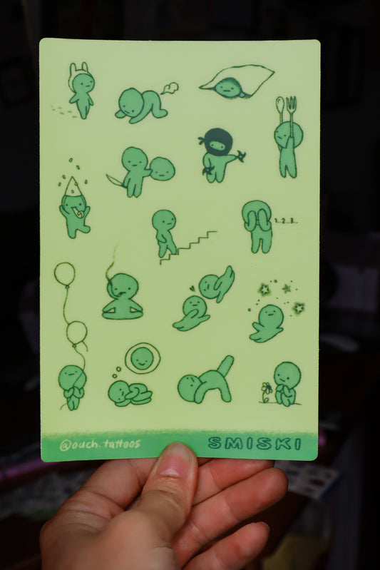 Smiski (GLOW IN THE DARK) Stickers
