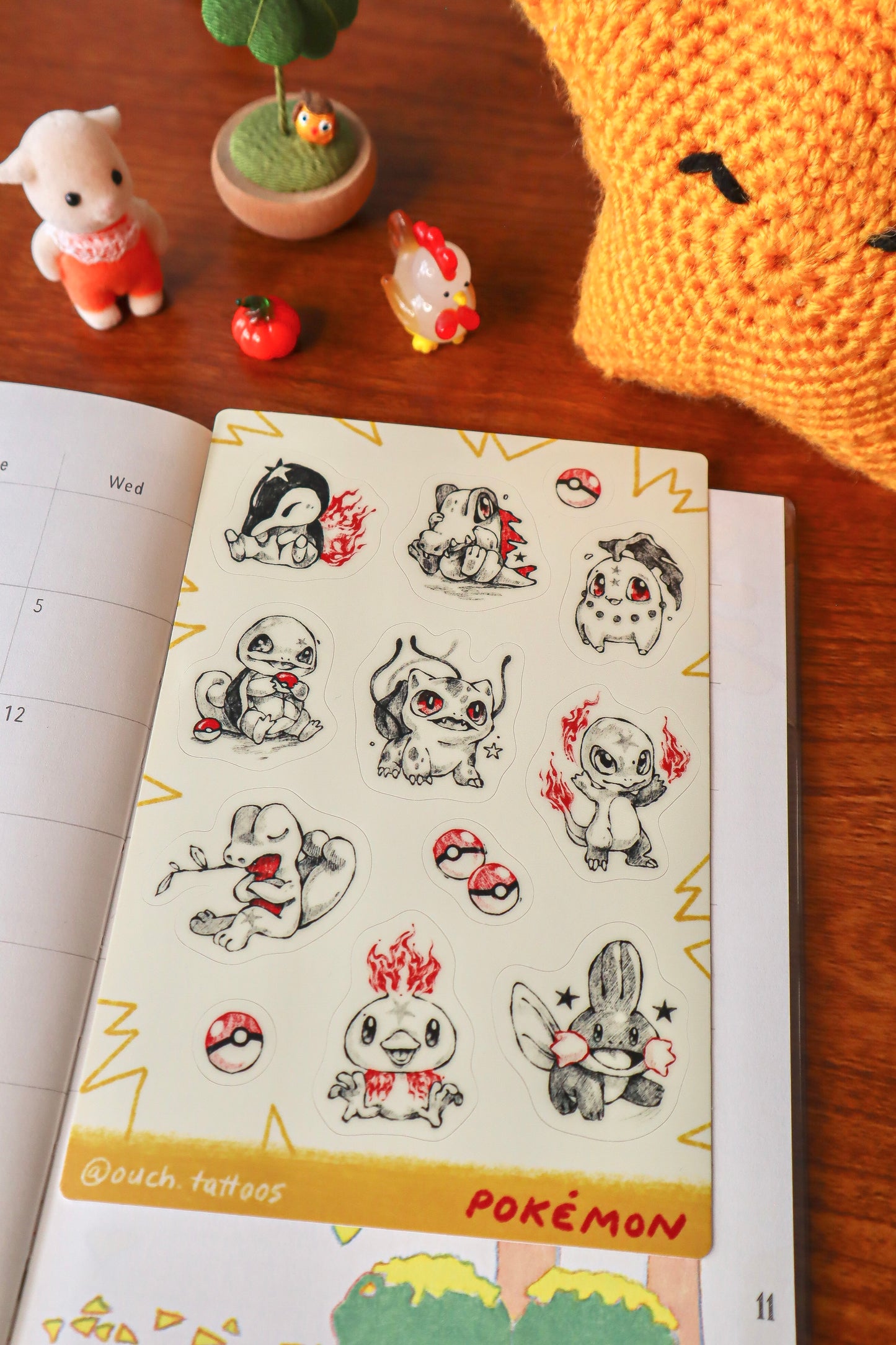 Starter Pokémon Stickers