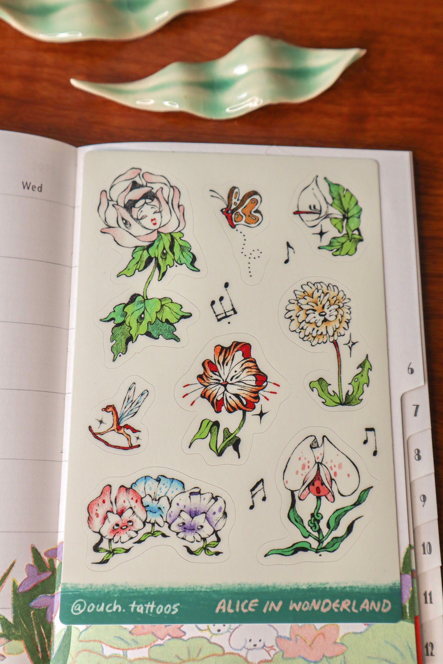 Alice in Wonderland Stickers II