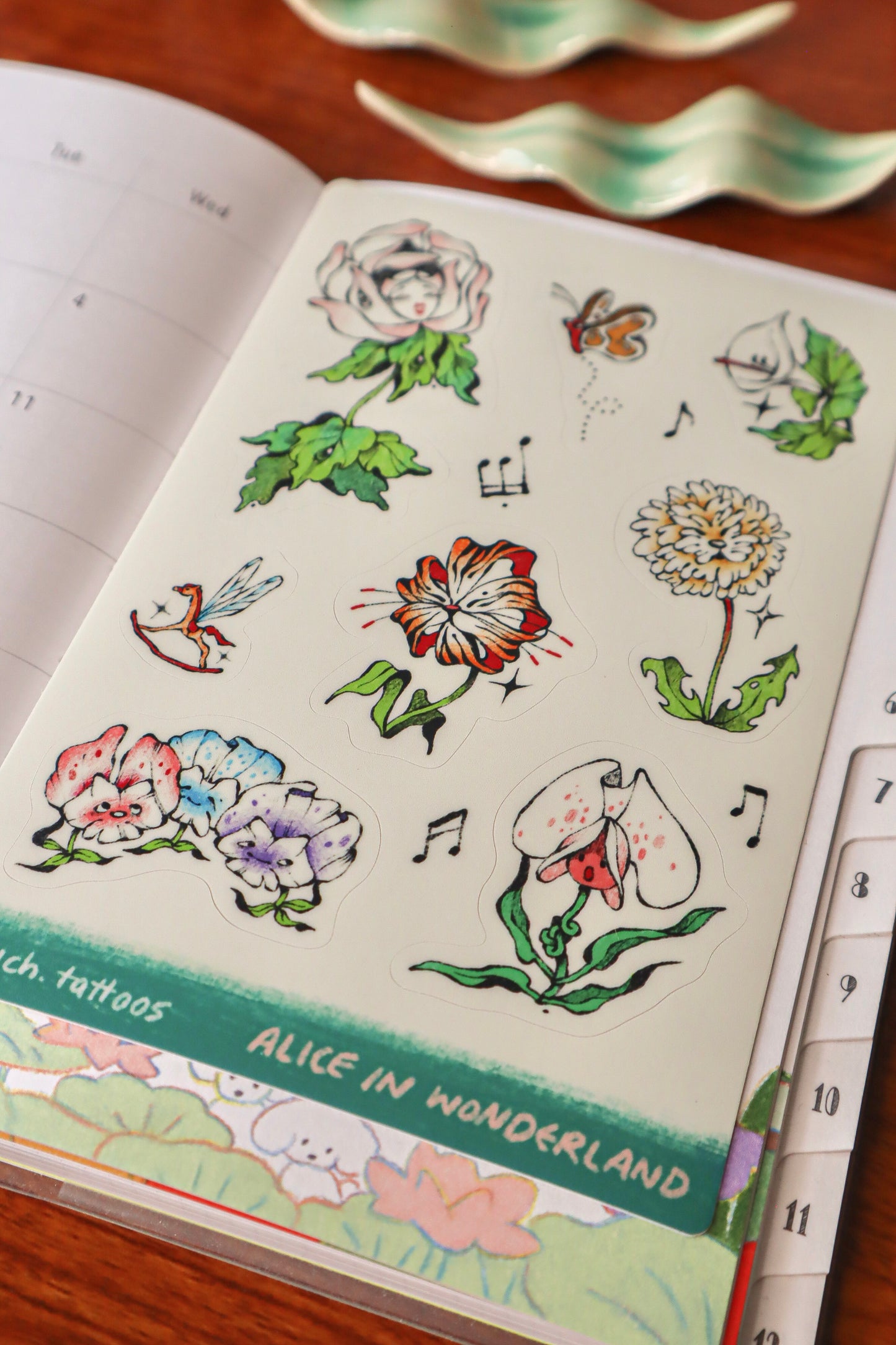 Alice in Wonderland Stickers II