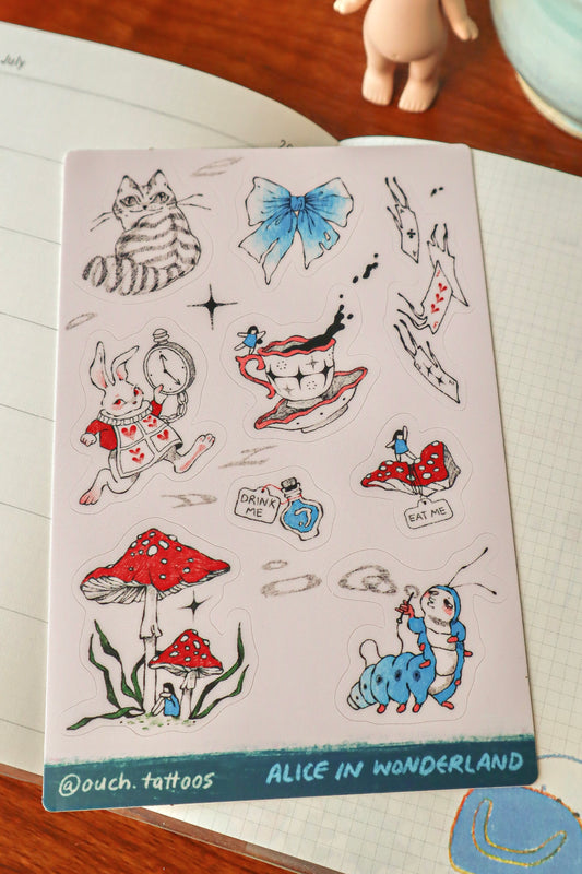 Alice in Wonderland Stickers I
