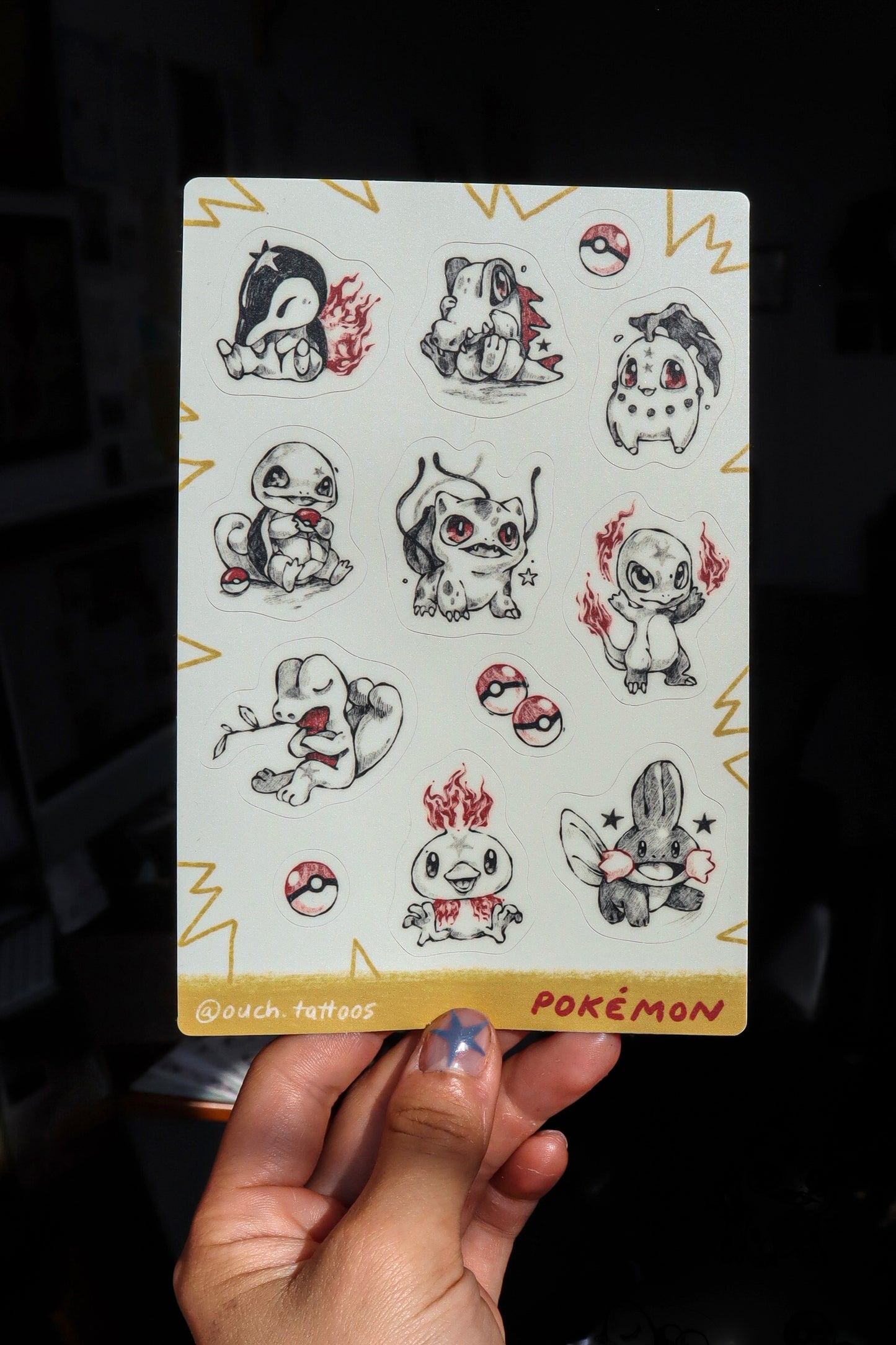Starter Pokémon Stickers