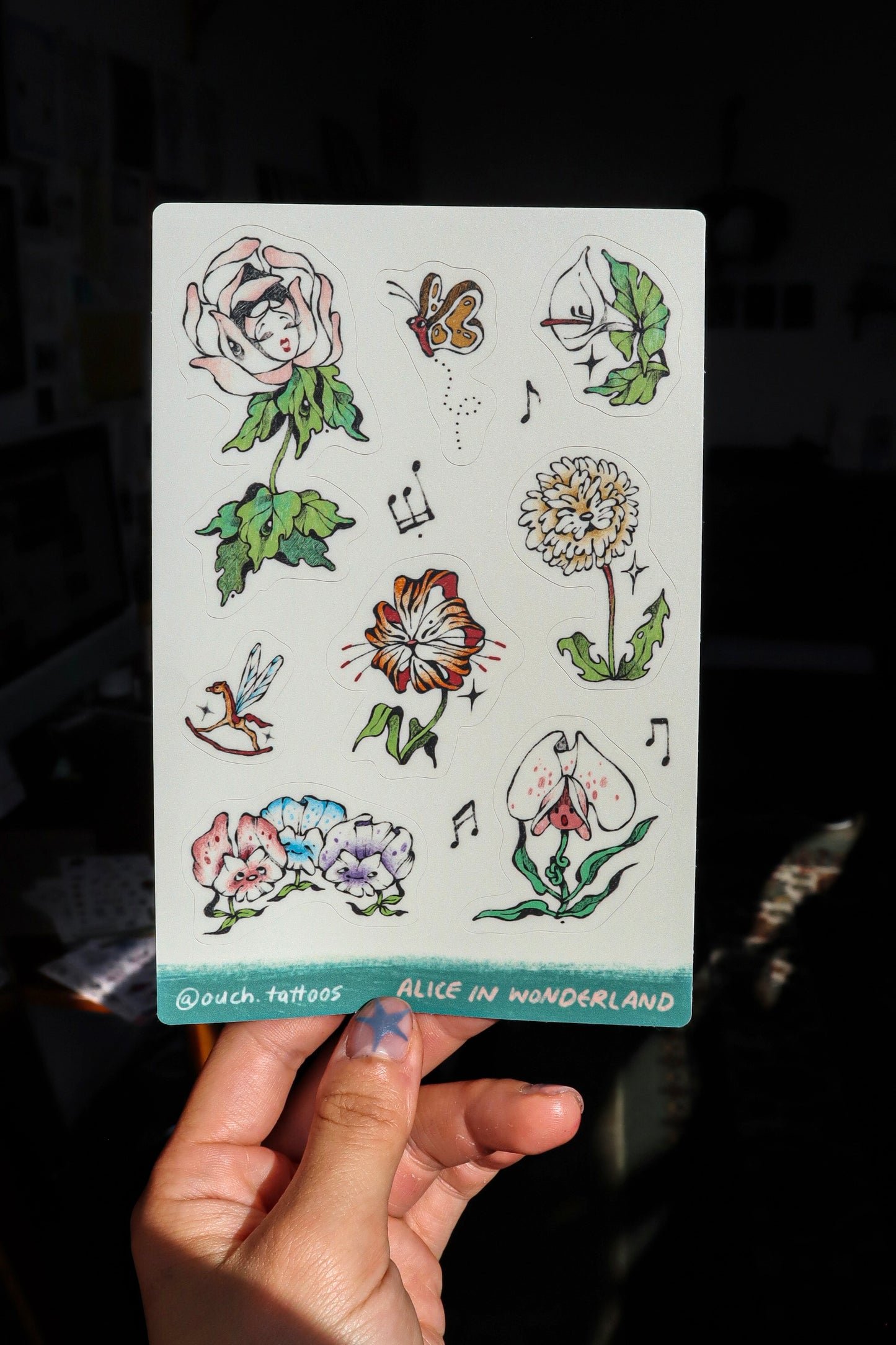 Alice in Wonderland Stickers II