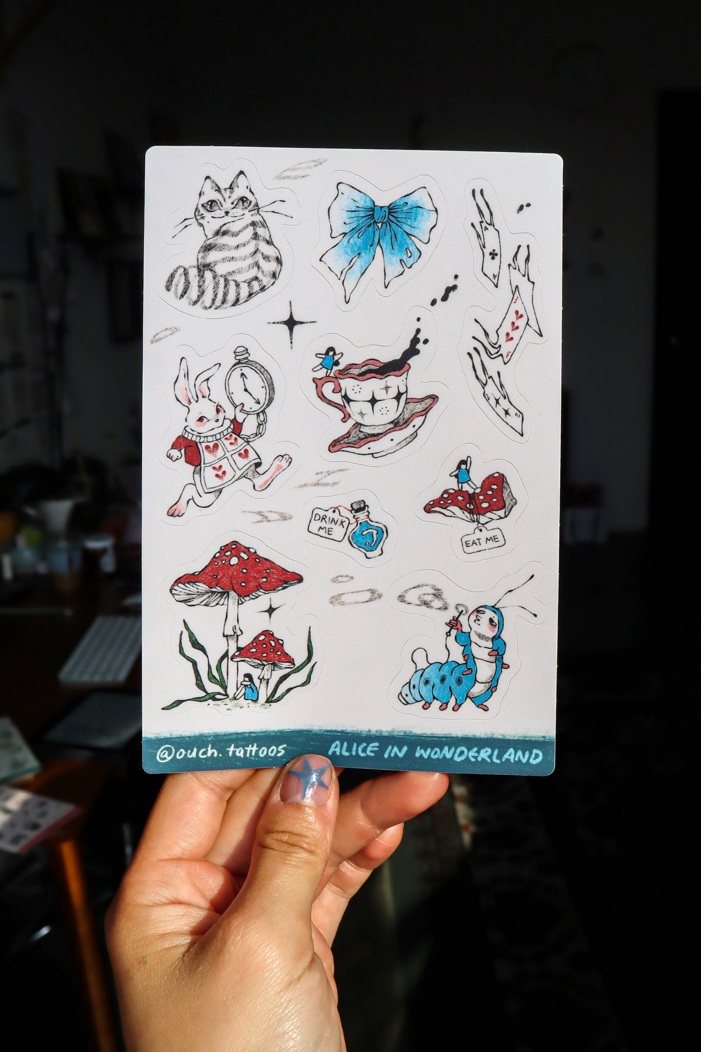 Alice in Wonderland Stickers I